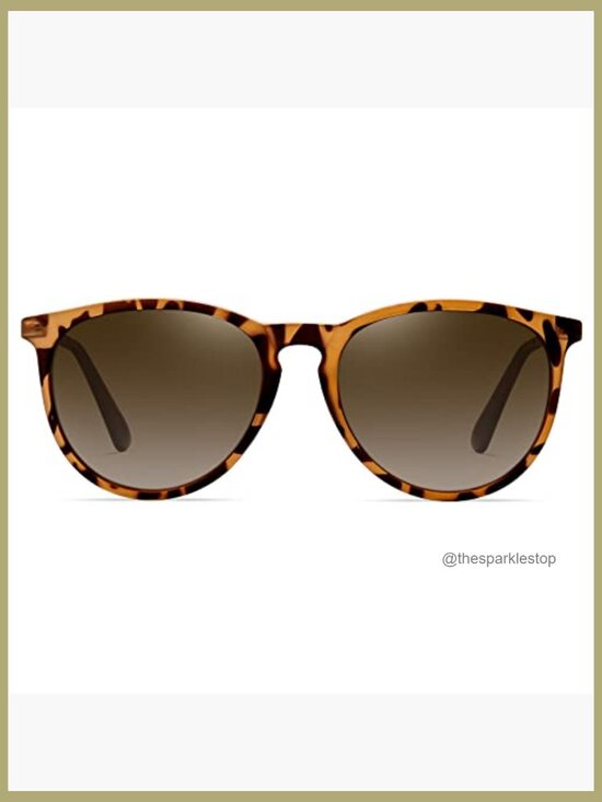 Polarized Round Sunglasses with Mirrored Lens UV Protection
